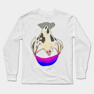 Bi Pride Vitiligo Bat Bi Flag Long Sleeve T-Shirt